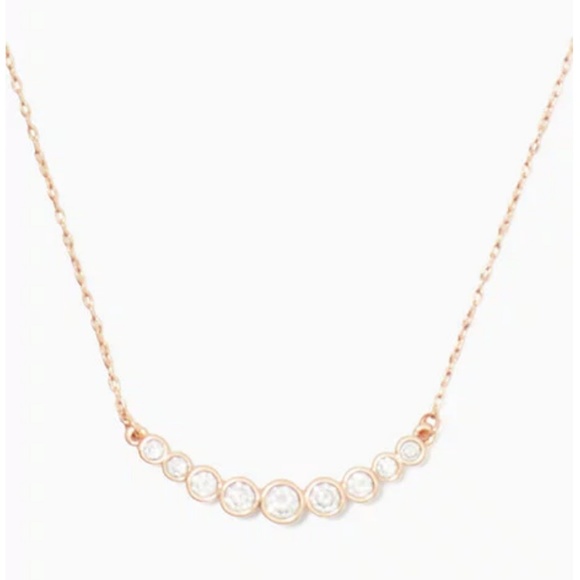 kate spade Jewelry - kate spade full circle necklace clear rose gold nw